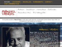 Tablet Screenshot of manueltadros.com